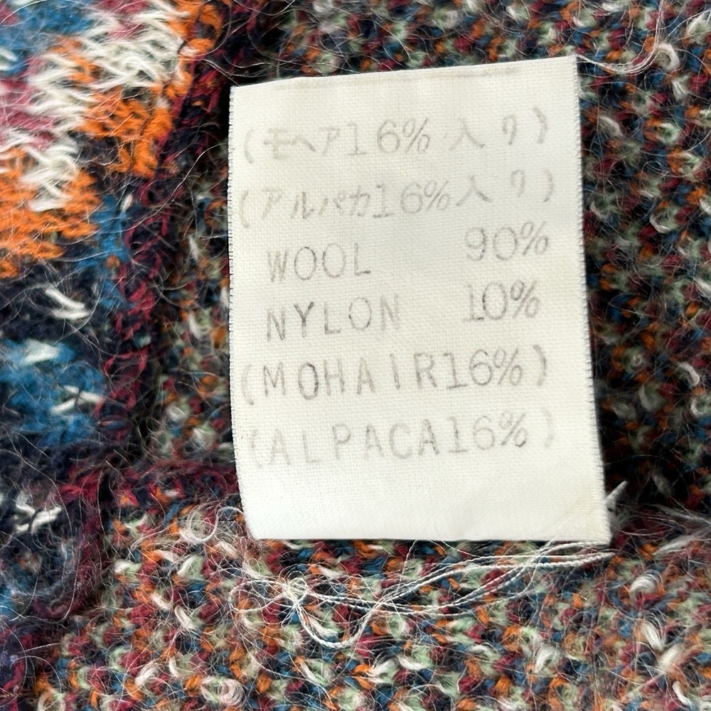 VTG Missoni Floral Tapestry Knit Tunic Sweater M Art Wool Alpaca Jacquard Italy - Picture 8 of 10